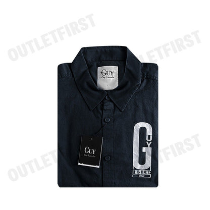 GUY LAROCHE รุ่น  NAVY SHORT SLEEVE SHIRT CODE: DAC6202W2NV เสื้อเชิ้ตแขนยาวชาย เสื้อผู้ชาย เสื้อแขนยาวคอปก
