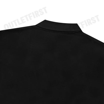 CK CALVIN KLEIN รุ่น  LIQUID TOUCH CREWNECK POLO SHIRT (BLACK) CODE: 0842K M728TC เสื้อโปโลชาย เสื้อโปโล เสื้อผู้ชาย