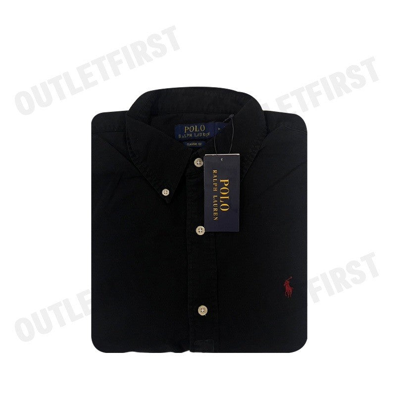 POLO RALPH LAUREN รุ่น  CLASSIC FIT GARMENT-DYED OXFORD SHIRT CODE: 710733596001 เสื้อเชิ้ตแขนยาว เสื้อเชิ๊ต เสื้อผู้ชาย