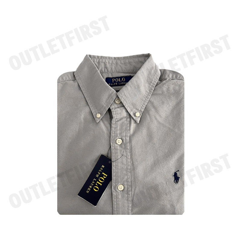POLO RALPH LAUREN รุ่น  CLASSIC FIT GARMENT-DYED OXFORD SHIRT CODE: 710852165009 เสื้อเชิ้ต เสื้อผู้ชาย เสื้อเชิ้ตแขนยาว