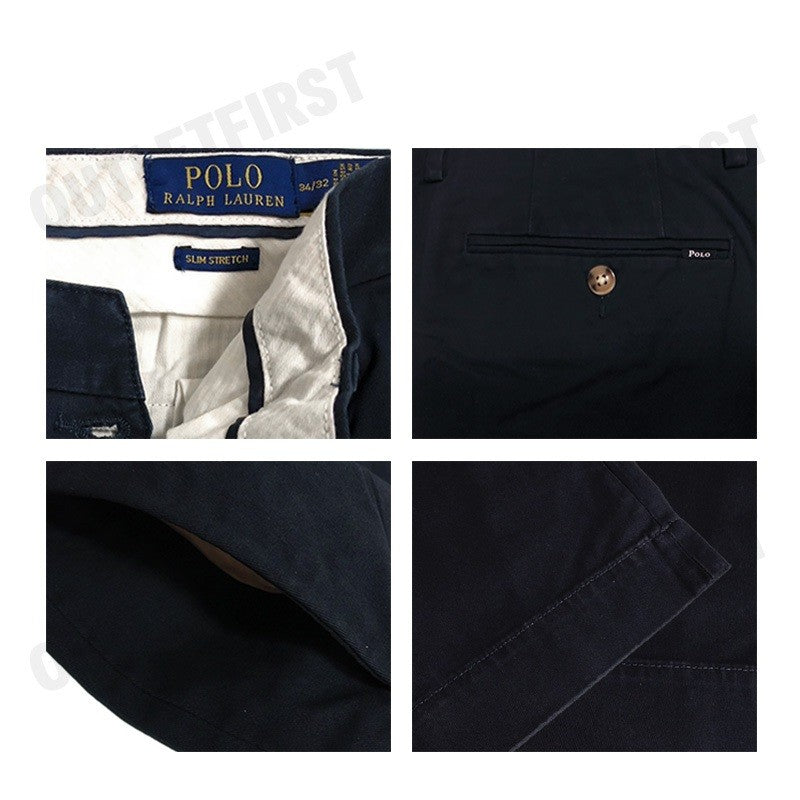 POLO RALPH LAUREN  รุ่น  STRETCH SLIM FIT TWILL PANT CODE: 710791015003 กางเกงขายาว กางเกงทรงสลิม  กางเกงผู้ชาย