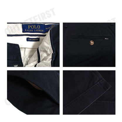 POLO RALPH LAUREN  รุ่น  STRETCH SLIM FIT TWILL PANT CODE: 710791015003 กางเกงขายาว กางเกงทรงสลิม  กางเกงผู้ชาย