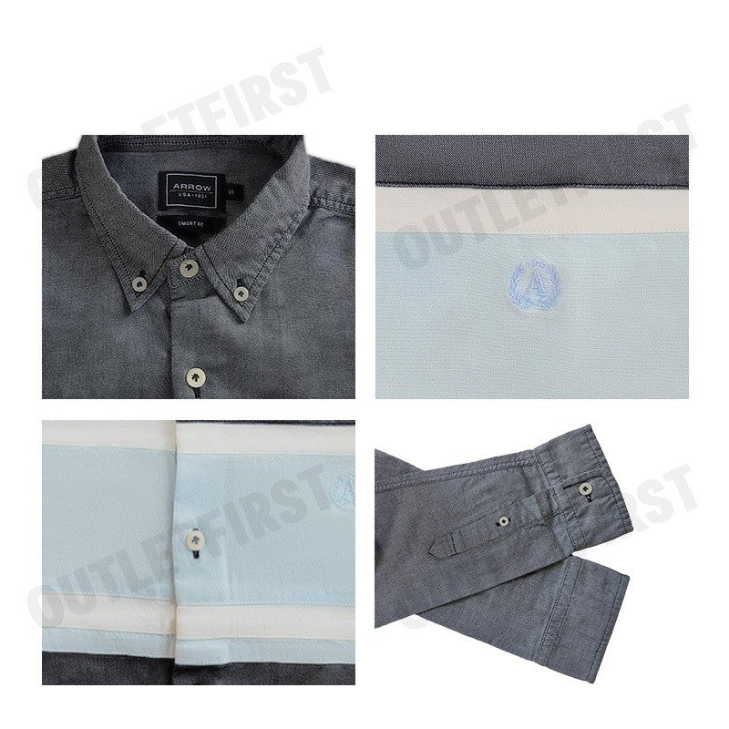 ARROW รุ่น COTTON LONG SLEEVES SHIRT CODE: MACM301W2CSNV เสื้อเชิ้ตแขนยาว เสื้อผู้ขาย เสื้อเชิ้ต