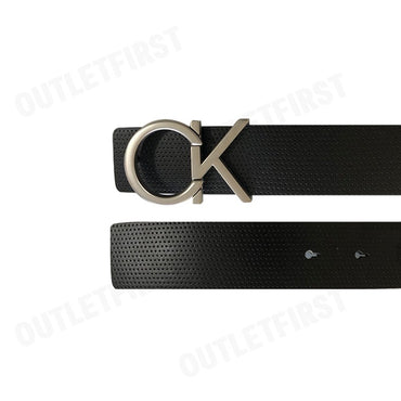 CALVIN KLEIN JEANS รุ่น MEN'S CK MONOGRAM PREMIUM LOGO REVERSIBLE BELT CODE HC0777 001 เข็มขัด เข็มขัดผู้ชาย เข็มขัดหนัง