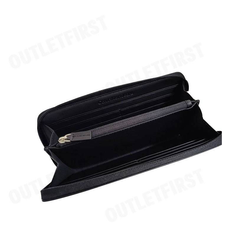 CALVIN KLEIN JEANS รุ่น BLOCK ZIP AROUND WALLET CODE: DP1676 001 กระเป๋าสตางค์ กระเป๋าสตางค์ใบยาว กระเป๋าใส่ธนบัตร