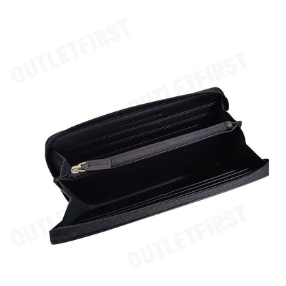 CALVIN KLEIN JEANS รุ่น BLOCK ZIP AROUND WALLET CODE: DP1676 001 กระเป๋าสตางค์ กระเป๋าสตางค์ใบยาว กระเป๋าใส่ธนบัตร