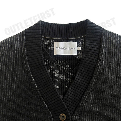 CALVIN KLEIN JEANS รุ่น SHAKER STITCH CARDIGAN SWEATER CODE: J222861 BEH เสื้อคาร์ดิแกน เสื้อแขนยาว เสื้อแขนยาวผู้หญิง