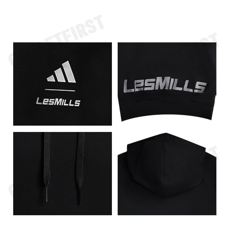ADIDAS รุ่น LES MILLS PRINT HOODIE CODE: IX7981 เสื้อสเวตเตอร์แขนยาว เสื้อฮู้ด เสื้อแขนยาว