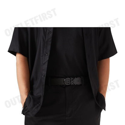 CALVIN KLEIN รุ่น RECYCLED REVERSIBLE LOGO BELT CODE: ZM02642 01R เข็มขัด เข็มขัดหนัง เข็มขัดผู้ชาย