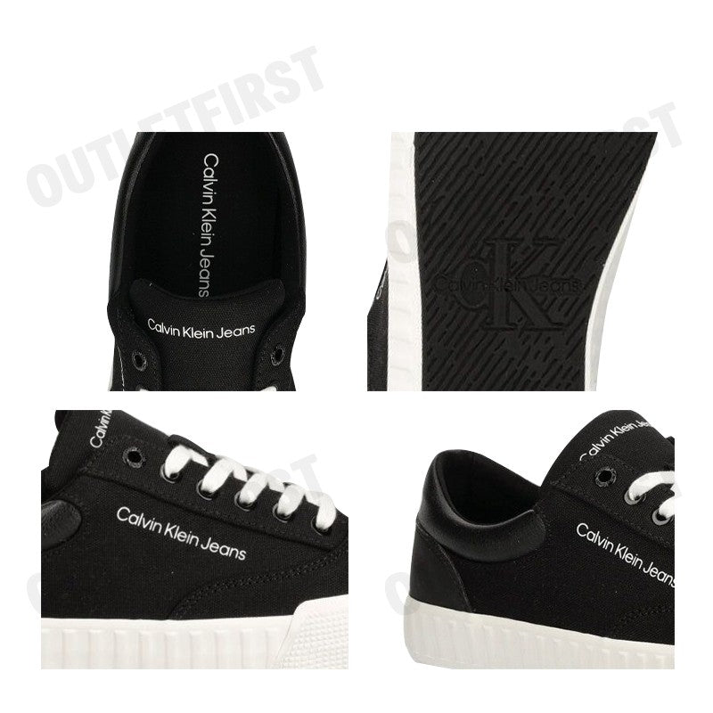 CALVIN KLEIN JEANS รุ่น MEN'S SKATER VULC LOW IN LACE CODE: YM00903 0GM รองเท้าผ้าใบ รองเท้าผ้าใบผู้ชาย รองเท้า