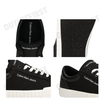 CALVIN KLEIN JEANS รุ่น MEN'S SKATER VULC LOW IN LACE CODE: YM00903 0GM รองเท้าผ้าใบ รองเท้าผ้าใบผู้ชาย รองเท้า