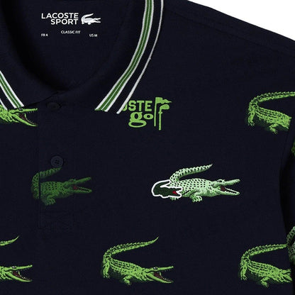 LACOSTE รุ่น MEN’S LACOSTE GOLF CROCODILE PRINT POLO SHIRT CODE: DH5181 10 XIF เสื้อโปโล เสื้อโปโลผู้ชาย เสื้อแขนสั้น