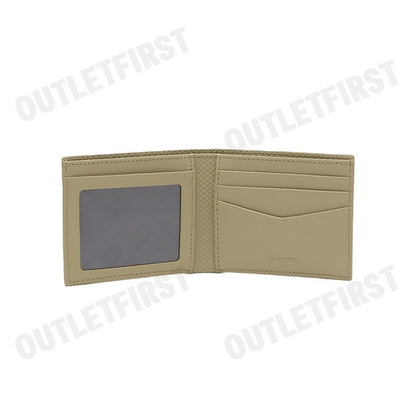 LACOSTE รุ่น MEN’S CHANTACO PIQUE LEATHER 3 CARD WALLET CODE: NH2824CE L32 กระเป๋าสตางค์ กระเป๋าสตางค์ใบสั้น กระเป๋า