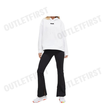 DKNY SPORT รุ่น BALANCE COMPRESSION HIGH WAIST FLARE TIGHT WITH SLIT CODE: DP3P3387 BLK กางเกงออกกำลังกาย กางเกงผู้หญิง