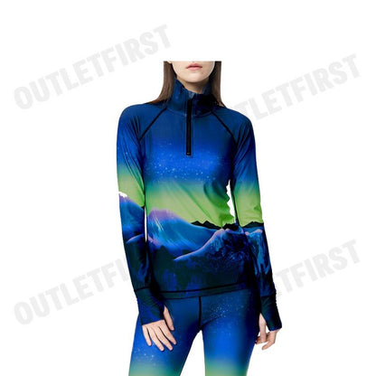 DKNY TECH รุ่น COLD GEAR QUARTER ZIP TOP CODE: DPXT9125 EJU เสื้อสเวตเตอร์แขนยาว เสื้อสเวตเตอร์ผู้หญิง