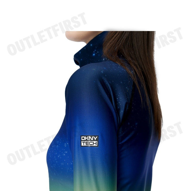 DKNY TECH รุ่น COLD GEAR QUARTER ZIP TOP CODE: DPXT9125 EJU เสื้อสเวตเตอร์แขนยาว เสื้อสเวตเตอร์ผู้หญิง