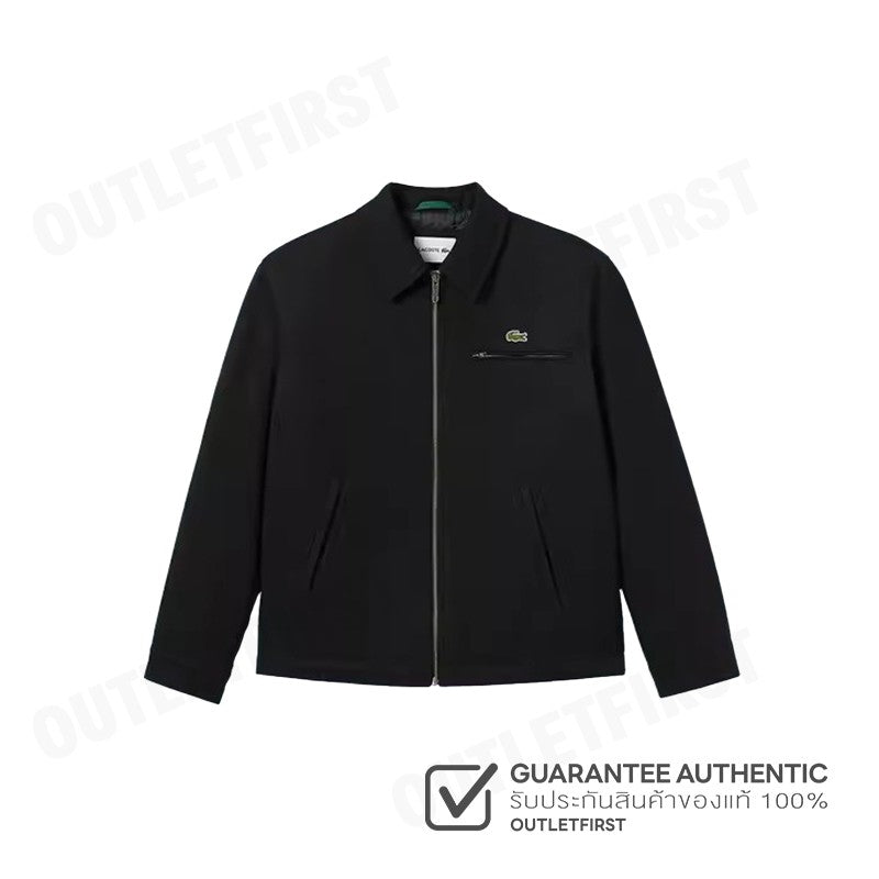 LACOSTE รุ่น SHORT ZIPPED COTTON TWILL PADDED JACKET CODE: BH5958 10 031 เสื้อแจ็คเก็ต เสื้อแจ็คเก็ตผู้ชาย