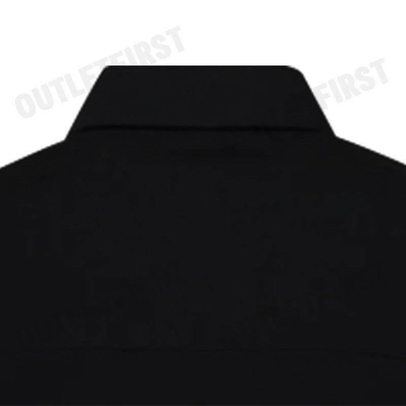 DKNY รุ่น SILKY STRETCH POPLIN ORGANZA TOP CODE: P4AM0W49 BLK เสื้อเชิ้ตแขนยาว เสื้อเชิ้ตคอปก เสื้อเชิ้ตผู้หญิง