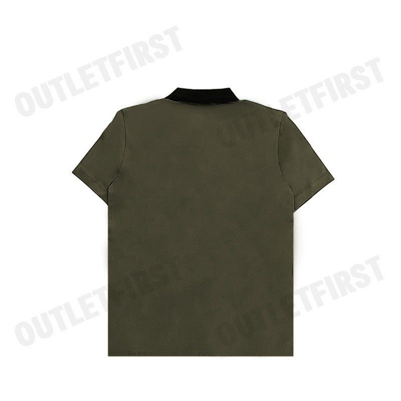 CK CALVIN KLEIN รุ่น COTTON STRETCH PIQUE SHORT SLEEVE POLO (MILITARY) CODE: 0578K M703TC เสื้อโปโล เสื้อโปโลผู้ชาย