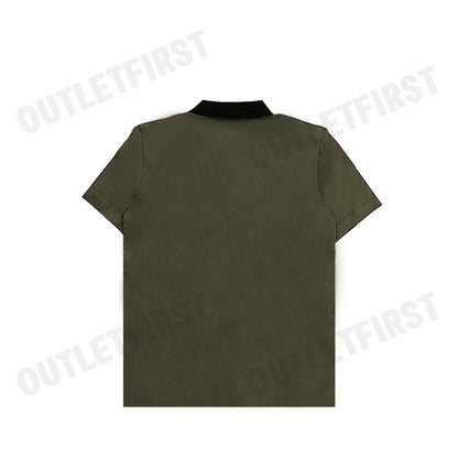 CK CALVIN KLEIN รุ่น COTTON STRETCH PIQUE SHORT SLEEVE POLO (MILITARY) CODE: 0578K M703TC เสื้อโปโล เสื้อโปโลผู้ชาย