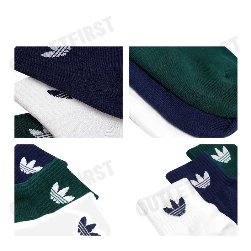 ADIDAS รุ่น MID-CALF SOCKS (3 PAIRS) CODE: IL5028 ถุงเท้า ถุงเท้าข้อยาว ถุงเท้าUnisex
