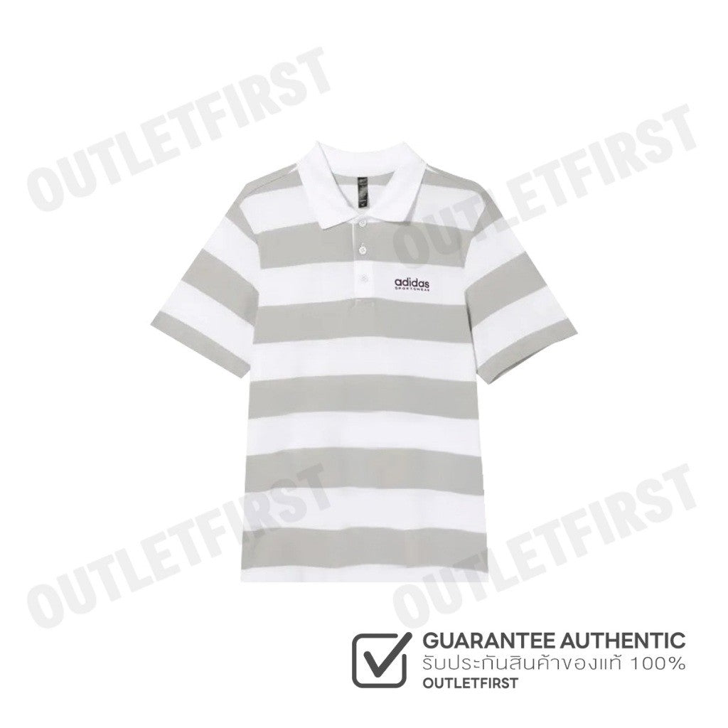 ADIDAS รุ่น PIQUE STRIPE POLO SHIRT CODE: JI9059 เสื้อโปโล เสื้อโปโลแขนสั้น เสื้อโปโลผู้ชาย