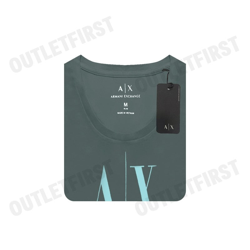 ARMANI EXCHANGE รุ่น ICON LOGO PRINT REGULAR FIT T-SHIRT CODE: 8NZTPA ZJH4Z 1888 เสื้อยืดคอกลม เสื้อยืดแขนสั้น