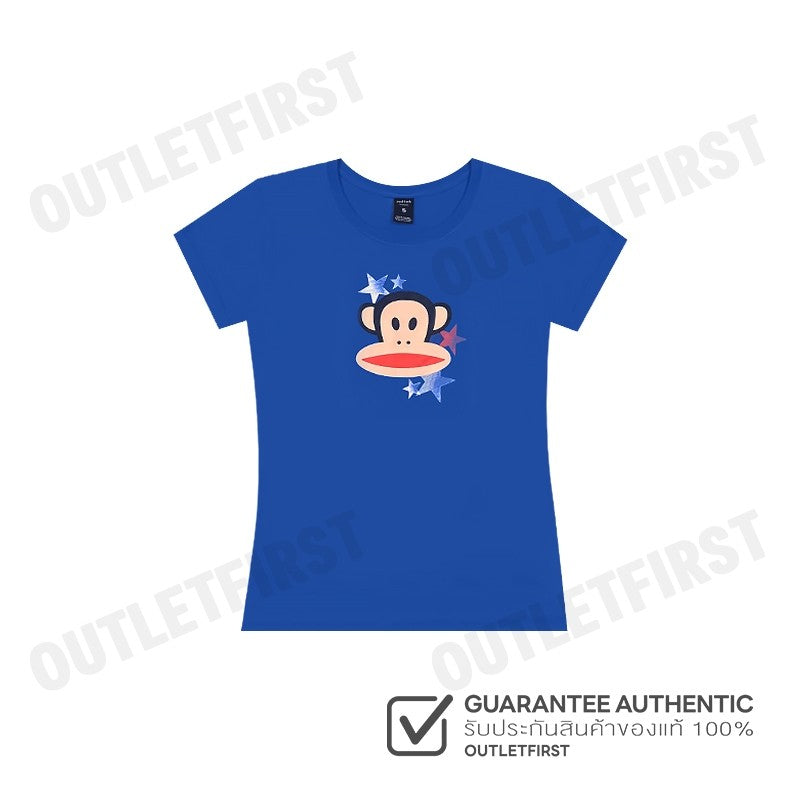 PAUL FRANK รุ่น WOMEN'S TEE SHIRT CODE: PFGLTSSP8234 เสื้อยืดคอกลม เสื้อยืดสีน้ำเงิน เสื้อยืดผู้หญิง