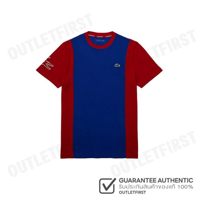 LACOSTE รุ่น  MEN'S LACOSTE SPORT BREATHABLE RESISTANT BICOLOR T-SHIRT CODE: TH6928 10 VPA เสื้อยืด เสื้อคอกลม แขนสั้น