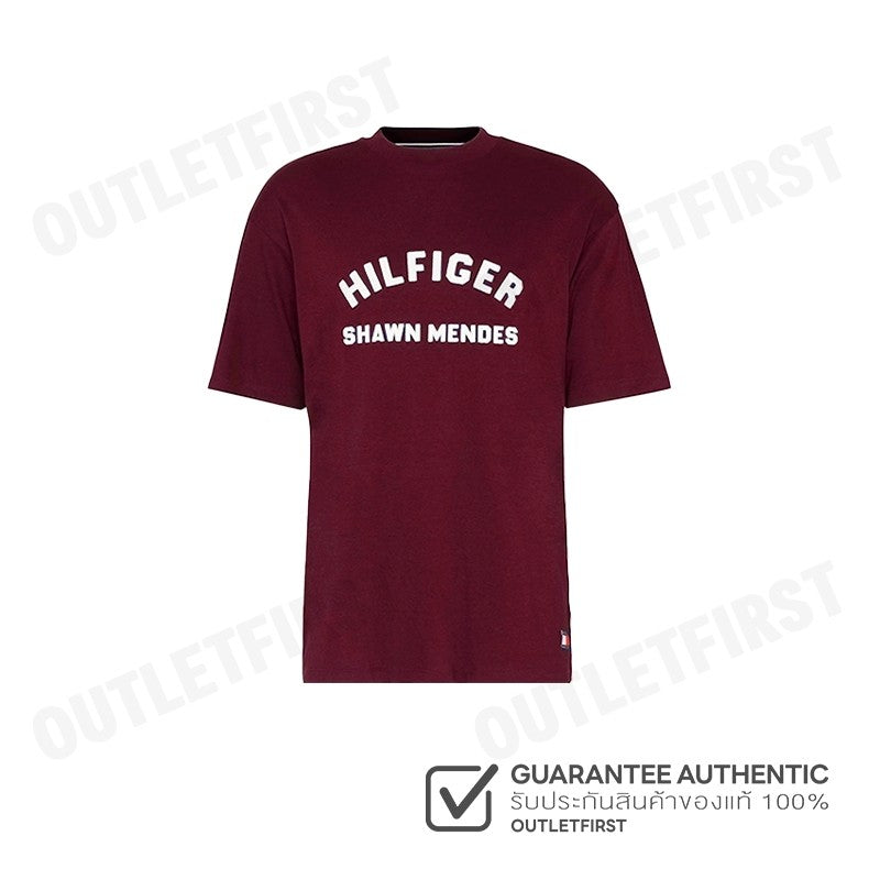 TOMMY HILFIGER รุ่น  TOMMY HILFIGER X SHAWN MENDES ARCHIVE FIT T-SHIRT CODE: MW31189 XJS เสื้อยืด เสื้อคอกลม เสื้อผู้ชาย