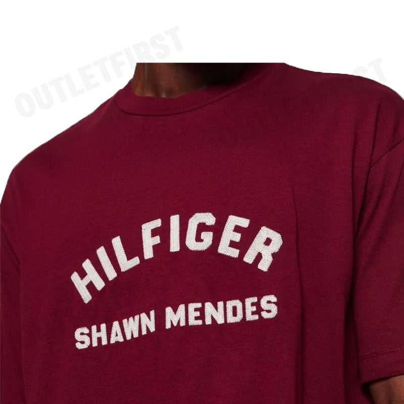 TOMMY HILFIGER รุ่น  TOMMY HILFIGER X SHAWN MENDES ARCHIVE FIT T-SHIRT CODE: MW31189 XJS เสื้อยืด เสื้อคอกลม เสื้อผู้ชาย