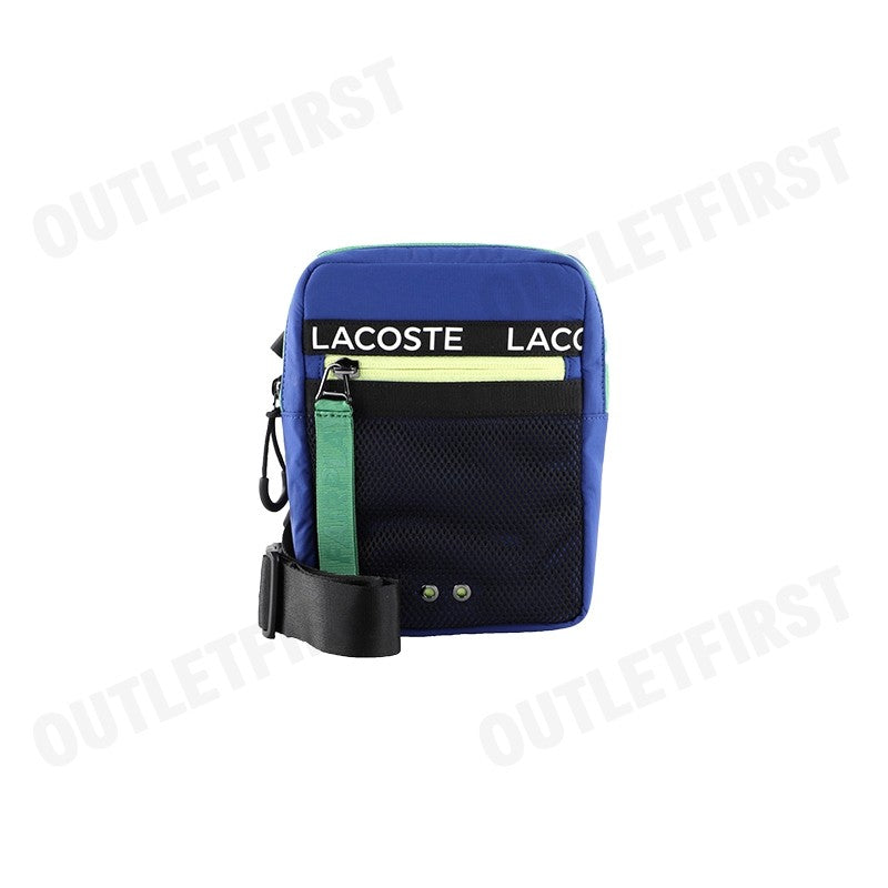 LACOSTE รุ่น  UNISEX BRANDED BAND NYLON FLAT CROSSOVER BAG CODE: NU3797UH J77 กระเป๋า กระเป๋าสะพายข้าง กระเป๋าแฟชั่น