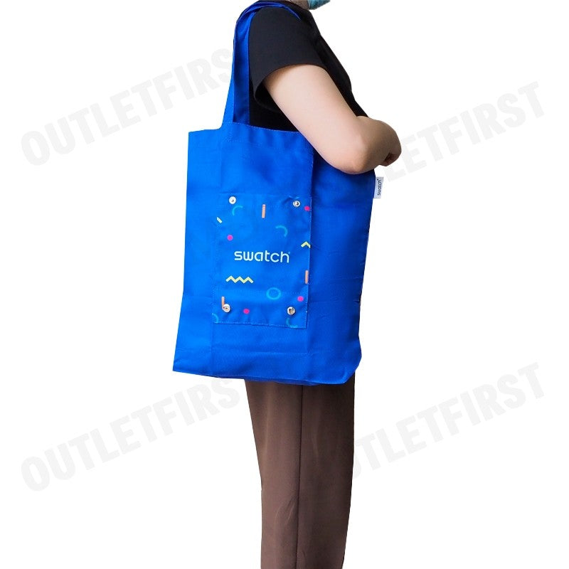 SWATCH รุ่น  SWATCH FOLDABLE TOTE BAG CODE: SWS5LT19TB กระเป๋าช้อปปิ้ง กระเป๋าสะพายข้าง กระเป๋าแฟชั่น