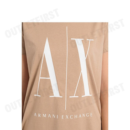 ARMANI EXCHANGE รุ่น  RELAXED FIT ICON PROJECT T-SHIRT CODE: 8NYTCX YJG3Z 0748 เสื้อยืด เสื้อคอกลม เสื้อผู้หญิง