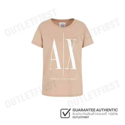 ARMANI EXCHANGE รุ่น  RELAXED FIT ICON PROJECT T-SHIRT CODE: 8NYTCX YJG3Z 0748 เสื้อยืด เสื้อคอกลม เสื้อผู้หญิง
