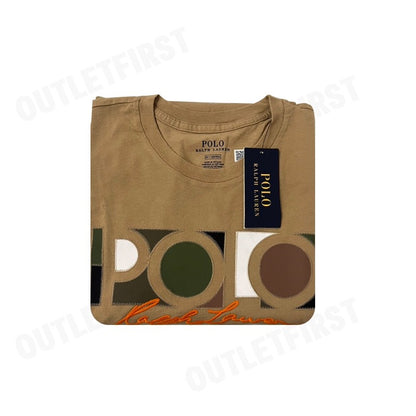 POLO RALPH LAUREN รุ่น  EMBROIDERED LOGO GRAPHIC JERSEY TEE FEMALE T-SHIRT  CODE: 211898788003 เสื้อยืดคอกลม เสื้อผู้หญิ