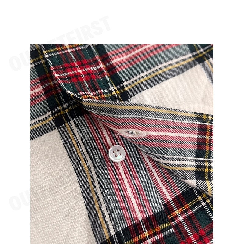 POLO RALPH LAUREN รุ่น  CLASSIC FIT PLAID COTTON SHIRT CODE: 211860635005 เสื้อเชิ้ตแขนยาว เสื้อผู้หญิง เสื้อแขนยาว