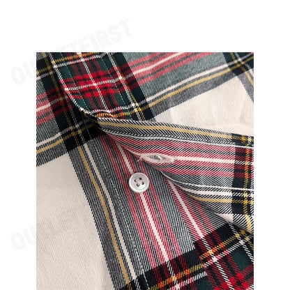 POLO RALPH LAUREN รุ่น  CLASSIC FIT PLAID COTTON SHIRT CODE: 211860635005 เสื้อเชิ้ตแขนยาว เสื้อผู้หญิง เสื้อแขนยาว