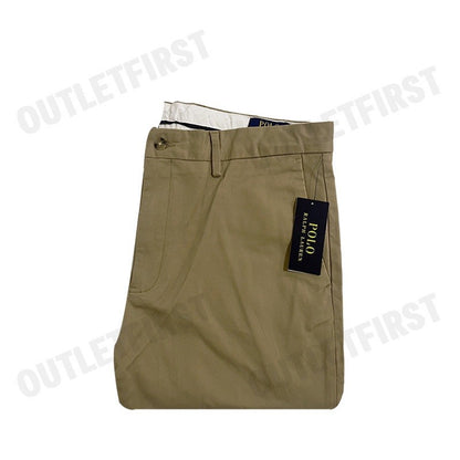 POLO RALPH LAUREN รุ่น  STRETCH SLIM FIT TWILL PANT CODE: 710791015001 กางเกงขายาว กางเกงผู้ชาย กางเกงขายาวผู้ชาย