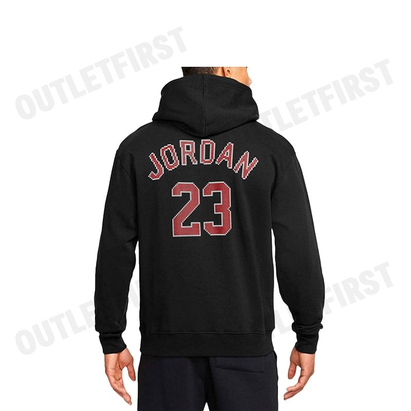 NIKE รุ่น JORDAN ESSENTIALS FESTIVE FLEECE PULLOVER HOODIE CODE: FD7465 010 เสื้อสเวตเตอร์ เสื้อฮู้ด เสื้อแขนยาวผู้ชาย