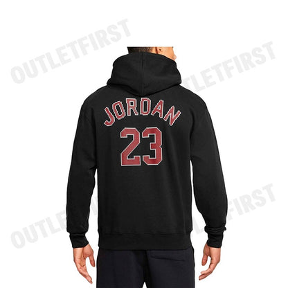 NIKE รุ่น JORDAN ESSENTIALS FESTIVE FLEECE PULLOVER HOODIE CODE: FD7465 010 เสื้อสเวตเตอร์ เสื้อฮู้ด เสื้อแขนยาวผู้ชาย