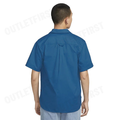 NIKE รุ่น NIKE SB TANGLIN SHORT-SLEEVED SHIRT CODE: FQ0400 457 เสื้อเชิ้ตแขนสั้น เสื้อเชิ้ตผู้ชาย เสื้อเชิ้ต