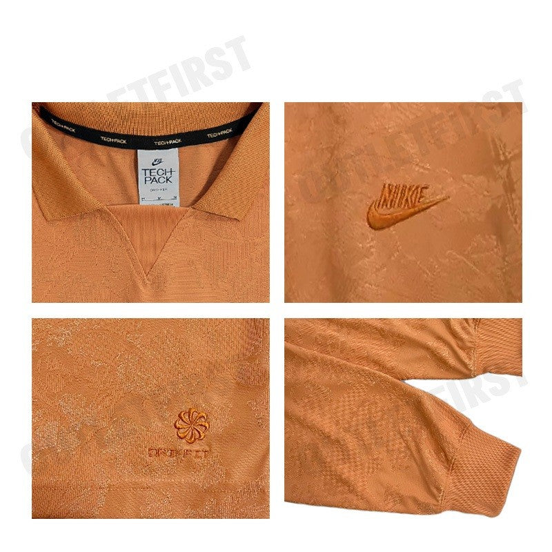 NIKE รุ่น TECH PACK DRI FIT LONG SLEEVE TOP CODE: DQ4295 808 เสื้อโปโลแขนยาว เสื้อโปโลคอปก เสื้อโปโล