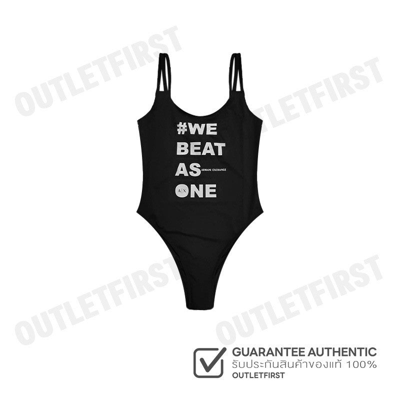 ARMANI EXCHANGE รุ่น WE BEAT AS ONE SWIMSUIT CODE: 943059 3F620 00020 ชุดว่ายน้ำ ชุดว่ายน้ำวันพีช ชุดว่ายน้ำผู้หญิง