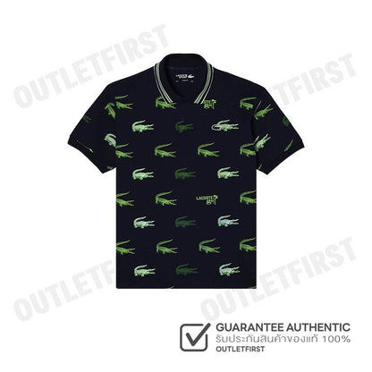 LACOSTE รุ่น MEN’S LACOSTE GOLF CROCODILE PRINT POLO SHIRT CODE: DH5181 10 XIF เสื้อโปโล เสื้อโปโลผู้ชาย เสื้อแขนสั้น