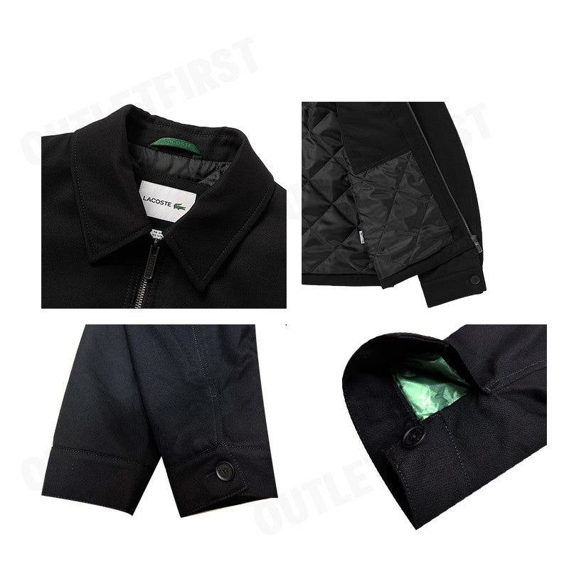 LACOSTE รุ่น SHORT ZIPPED COTTON TWILL PADDED JACKET CODE: BH5958 10 031 เสื้อแจ็คเก็ต เสื้อแจ็คเก็ตผู้ชาย