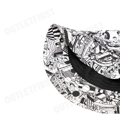 PAUL SMITH รุ่น MEN'S INDUSTRIAL BUCKET HAT CODE: M2A-921DT-M783 หมวกบัคเก็ต หมวกแฟชั่น หมวกลายกราฟิก