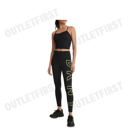 DKNY SPORT รุ่น HIGH WAIST 7/8 EXPLODED LOGO TIGHT CODE: DP3P1960 ZST กางเกงออกกำลังกาย เลกกิ้ง กางเกงขายาวผู้หญิง