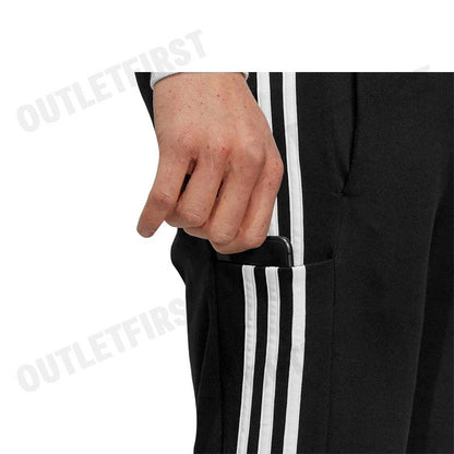 ADIDAS รุ่น ESSENTIALS SINGLE JERSEY TAPERED OPEN HEM 3-STRIPES PANTS CODE: IC0044 กางเกงขายาว กางเกงผู้ชาย กางเกง