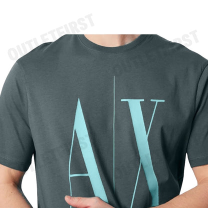 ARMANI EXCHANGE รุ่น ICON LOGO PRINT REGULAR FIT T-SHIRT CODE: 8NZTPA ZJH4Z 1888 เสื้อยืดคอกลม เสื้อยืดแขนสั้น